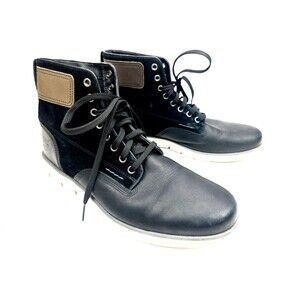 Timberland Bradstreet Hiker Size 9.5 Leather Sensorflex Ankle Hiking Boots Black